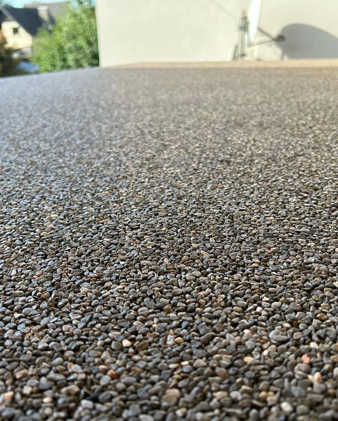 Nahaufnahme Steinteppich-Oberfläche